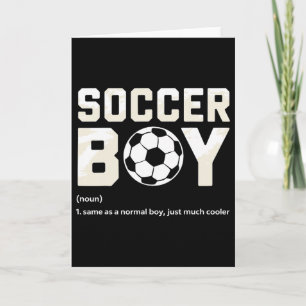 Tarjeta Definición de Niño de Fútbol