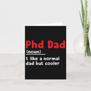Tarjeta Definición De Phd Dad Graduación Graduada Sarcásti