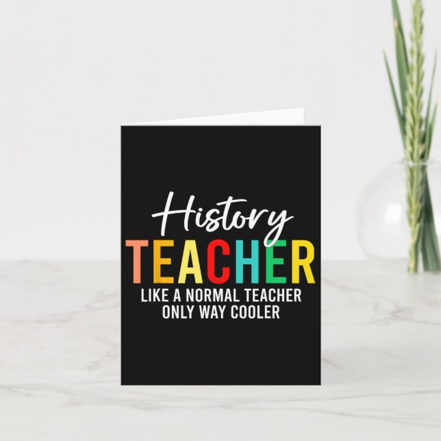Tarjeta Definición de profesor de historia divertido de vu (Anverso)