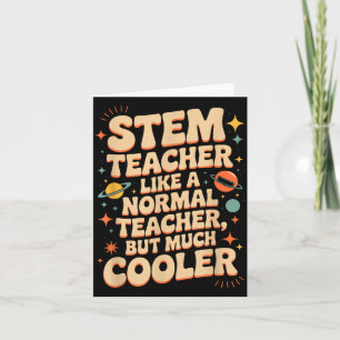 Tarjeta Definición de profesor de Stem divertido Ciencia M