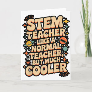 Tarjeta Definición de profesor de Stem divertido ciencia m