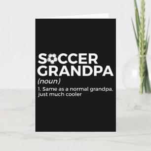 Tarjeta Definición divertida de abuelo de fútbol