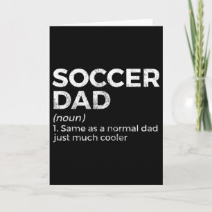 Tarjeta Definición divertida de papá de fútbol