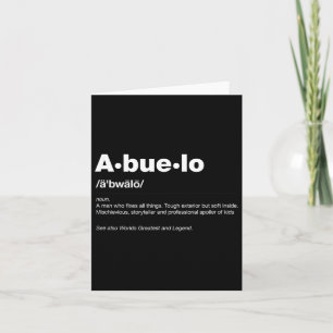 Tarjeta Definición divertida del diccionario regalo del dí