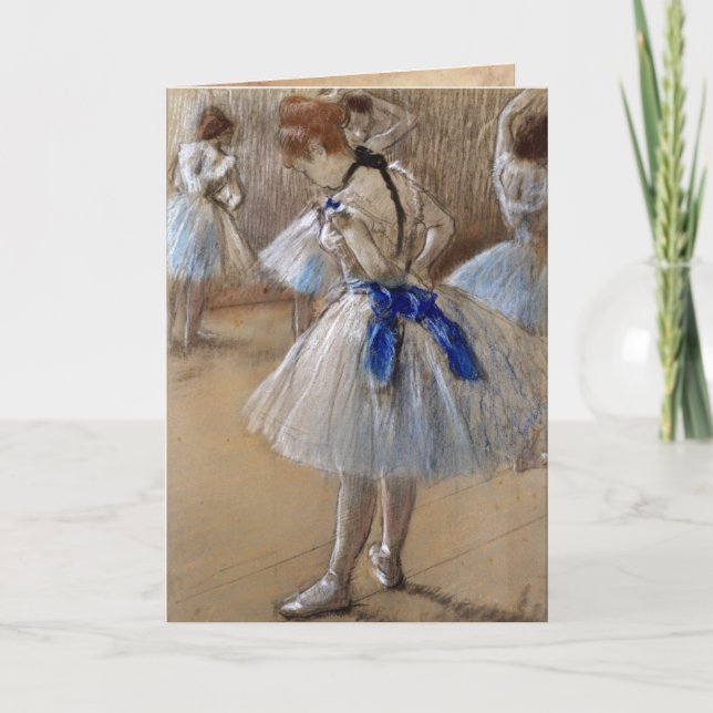 Tarjeta Degas Ballet Ballerina Vintage Card (Anverso)