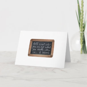 Tarjeta Degas de citas de artista Ardoise 03