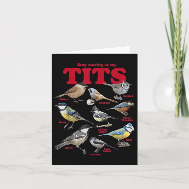 Tarjeta Deja De Mirar A Mis Pájaros (Anverso)