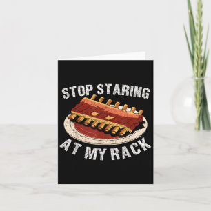 Tarjeta Deja De Mirar Fijamente Mi Estante Parrilla Bbq T 