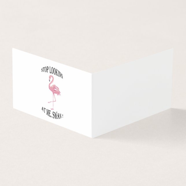 Tarjeta Deja de mirarme a Swan (Exterior)