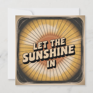 Tarjeta Deja Entrar La Luz Del Sol