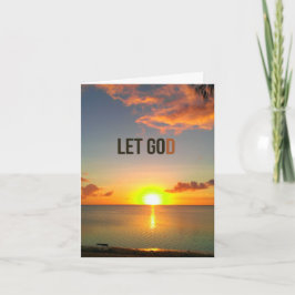 Tarjeta Deja ir a la carta de Dios