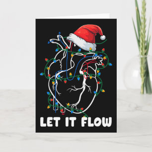 Tarjeta Deja que fluya Anatomía Corazón Enfermera de Cardi