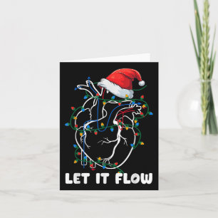 Tarjeta Deja que fluya Anatomía Corazón Enfermera de Santa