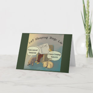 Tarjeta Deja que los perros duerman LTCartoons Tarjetadefe