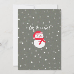 Tarjeta Deja que nieve