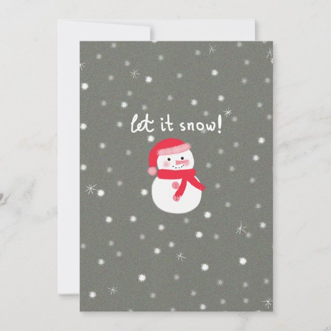 Tarjeta Deja que nieve (Anverso)