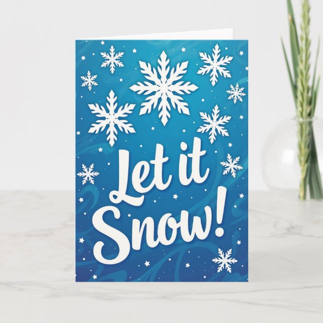 Tarjeta Deja que nieve (Anverso)