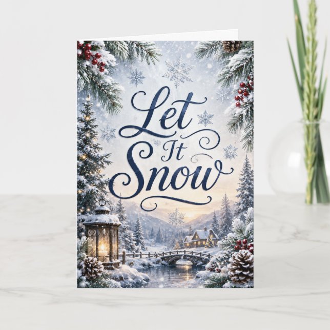Tarjeta Deja que Nieve (Anverso)