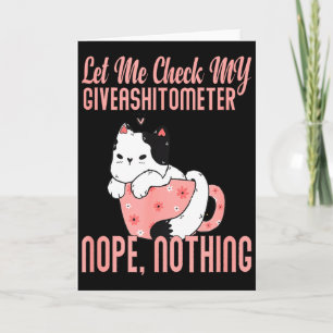Tarjeta Déjame Revisar Mi Giveaómetro Nope Nada Valentin