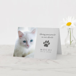 Tarjeta Dejando Huellas de Patas en Nuestros Corazones Mem