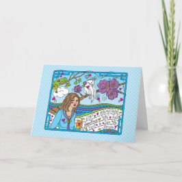 Tarjeta Dejar de pensar en exceso_tarjeta de saludo