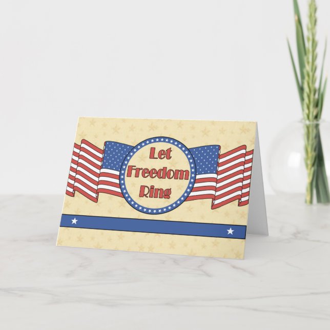 Tarjeta Dejar que suene la libertad (Anverso)