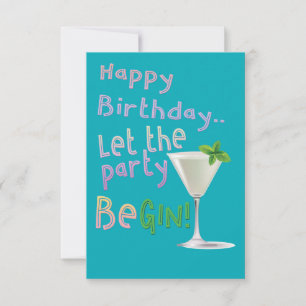 Tarjeta ¡deje al fiesta ser ginebra!