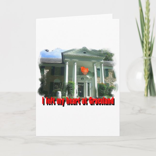 Tarjeta Dejé Mi Corazón En Graceland (Anverso)