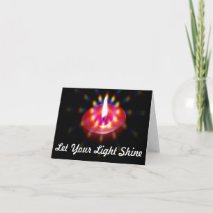 Tarjeta Deje su notecard ligero del brillo
