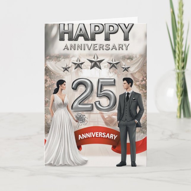 Tarjeta del 25 aniversario (Anverso)