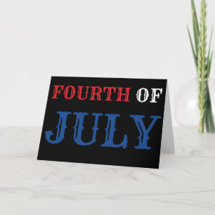 Tarjeta del 4 de julio