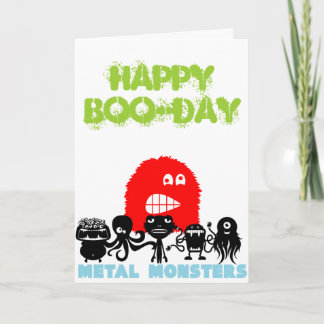 Tarjeta del Abucheo-día feliz de Rock=Life