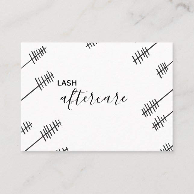 Tarjeta del Aftercare del latigazo (Anverso)