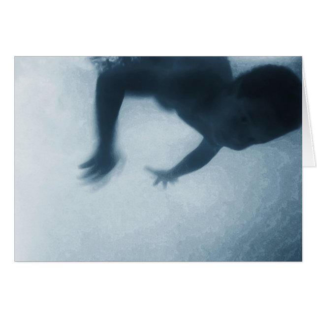 Tarjeta del Agua-Bebé (Anverso (Horizontal))