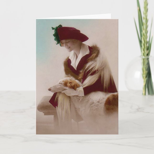 Tarjeta del amigo del Borzoi (Anverso)