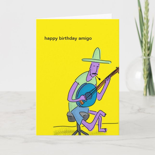 Tarjeta del amigo del feliz cumpleaños (Anverso)