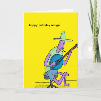Tarjeta del amigo del feliz cumpleaños