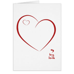 Tarjeta del amor - amor grande - usted es el amor