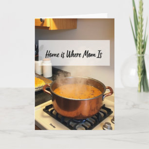 Tarjeta del amor de la madre en casa