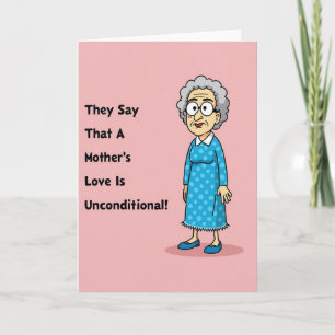 Tarjeta del amor de madres de vestido azur