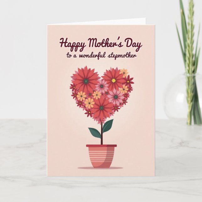 Tarjeta del Amor de Madres en Flor (Anverso)