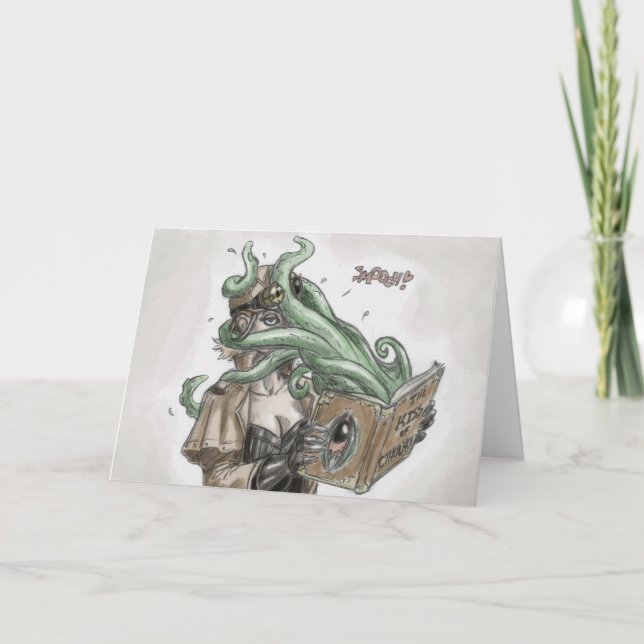 Tarjeta del amor de Steampunk (Anverso)