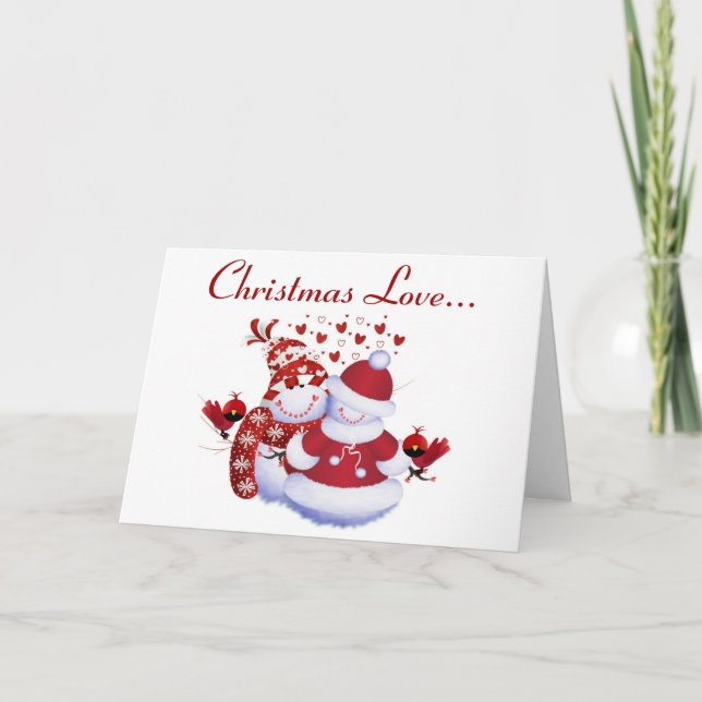 Tarjeta del amor del navidad (Anverso)