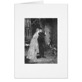 Tarjeta del amor del Victorian