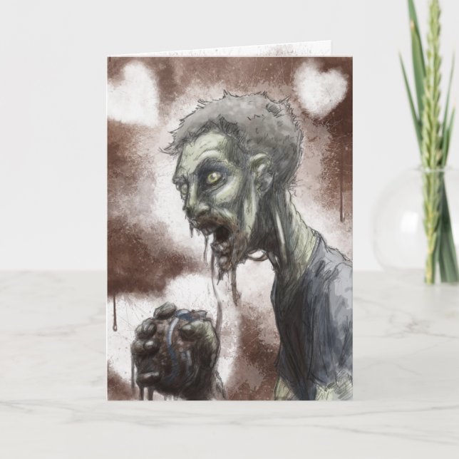 Tarjeta del amor del zombi (Anverso)