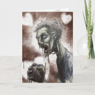 Tarjeta del amor del zombi