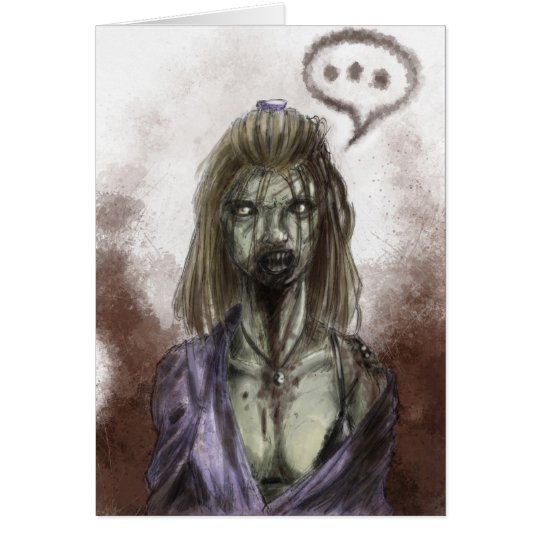 Tarjeta del amor del zombi