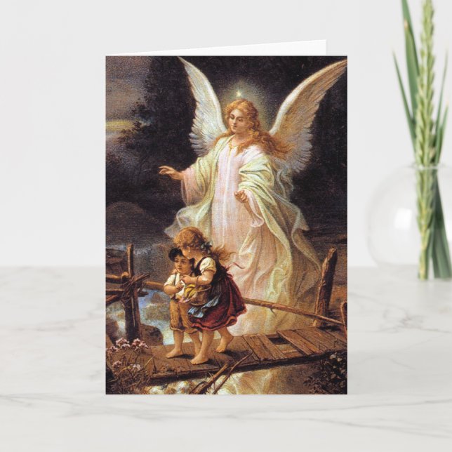 Tarjeta del ángel de guarda (Anverso)