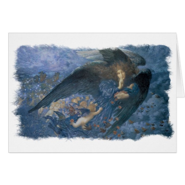 Tarjeta del ángel de la noche (Anverso (Horizontal))