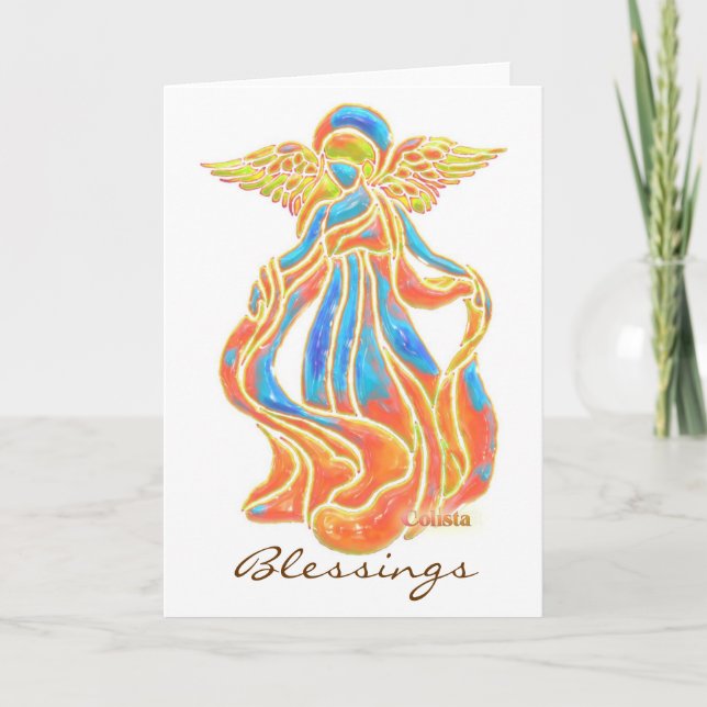 Tarjeta del ángel de las bendiciones (Anverso)